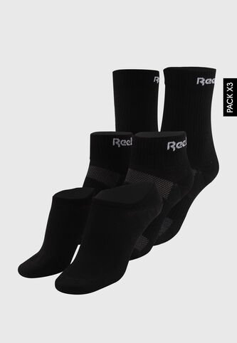 Medias X3 Reebok Te All Purpose Negro Reebok