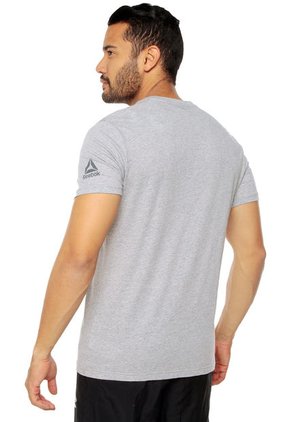 Camiseta Gris Reebok UFC FG LOGO TEE