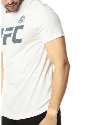 Camiseta Blanco Hueso Reebok Ufc Fg Logo Tee