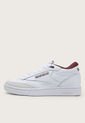 Tenis Lifestyle Blanco-Vinotinto Reebok Classics Club C Mid II de Reebok