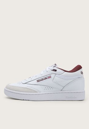 Tenis Lifestyle Blanco-Vinotinto Reebok Classics Club C Mid II