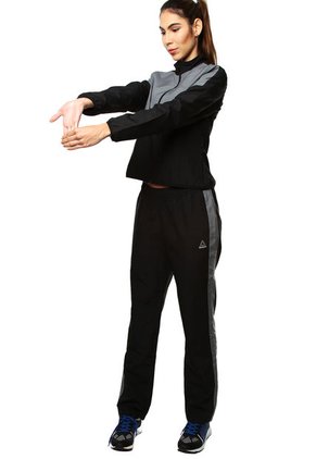 Sudadera  Gris-Negra Reebok El Ts Woven