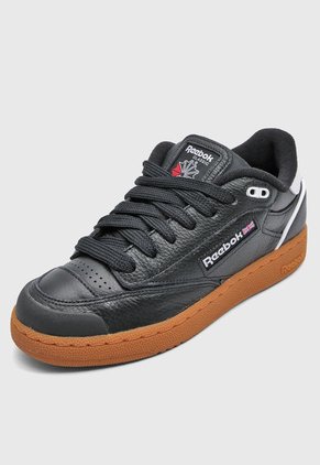 Tenis Lifestyle Negro-Blanco-Miel Reebok Classics Club C Bulc