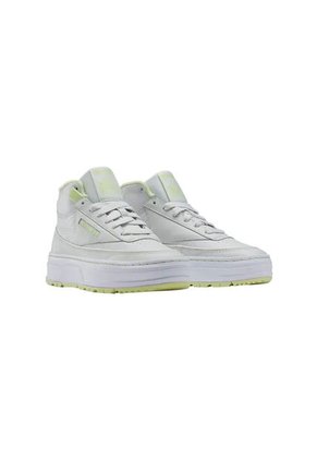 Tenis Mujer Reebok Club C Geo Mid - Blanco - Amarillo