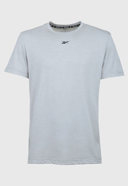 Camiseta Reebok Id Train Melange Gris Claro