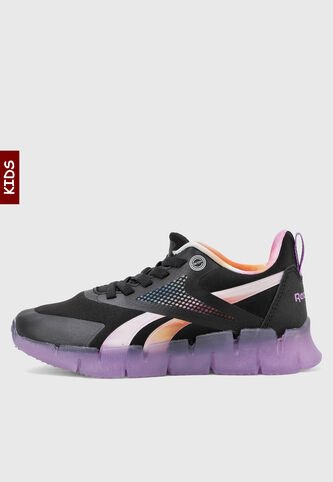 Tenis Running Reebok Zig N' Glow Elastic Lace Negro Reebok
