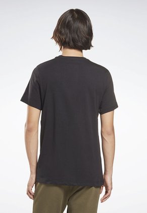 Camiseta Negro-Blanco Reebok Ri Big Logo