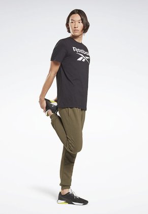 Camiseta Negro-Blanco Reebok Ri Big Logo