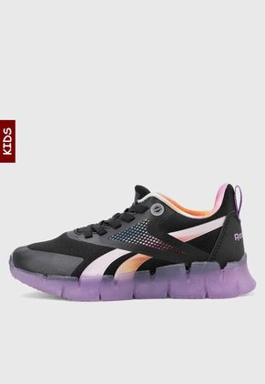 Tenis Running Reebok Zig N' Glow Elastic Lace Negro