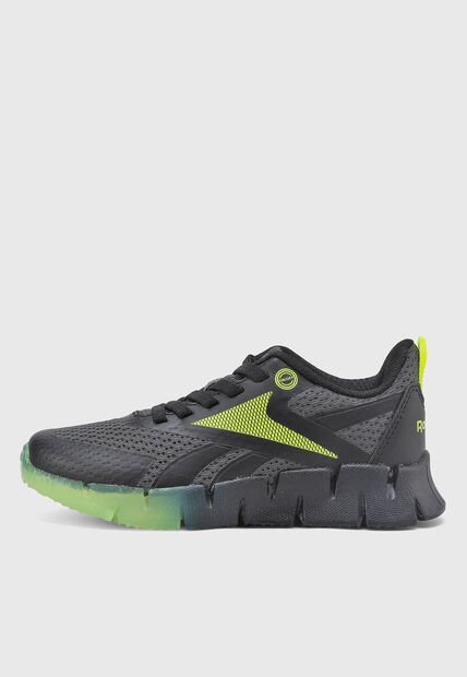 Tenis Running Reebok Zig N' Glow Elastic Lace Negro