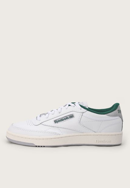 Tenis Lifestyle Blanco-Verde-Gris Reebok Classics Club C 85