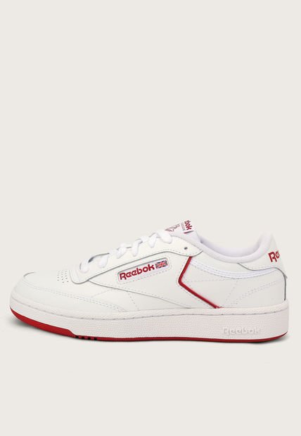Tenis Lifestyle Blanco-Rojo Reebok Classics Club C 85