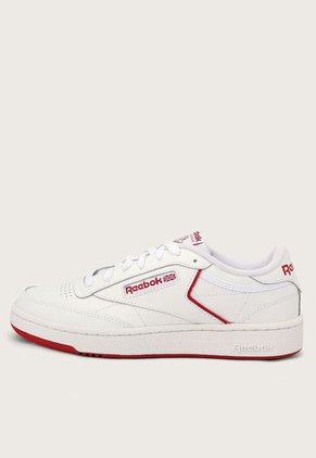 Tenis Lifestyle Blanco-Rojo Reebok Classics Club C 85