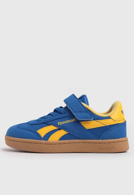 Tenis Lifestyle Azul-Amarillo-Marrón Reebok Smash Edge Elastic & Top Strap