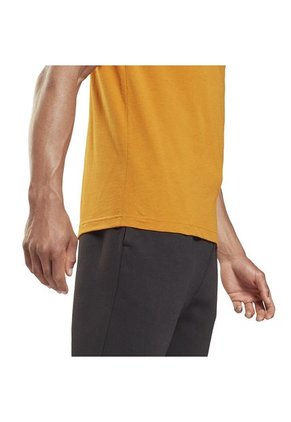 Camiseta Training Reebok Linear Logo - Naranja-Negro