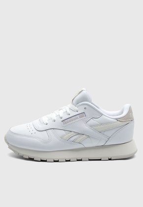 Tenis Lifestyle Blanco-Beige-Taupé Reebok Classics Classic Leather