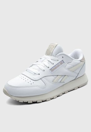 Tenis Lifestyle Blanco-Beige-Taupé Reebok Classics Classic Leather