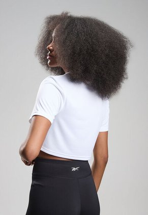 Camiseta Crop Reebok Michaela Core Ss Blanco