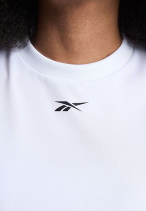 Camiseta Crop Reebok Michaela Core Ss Blanco