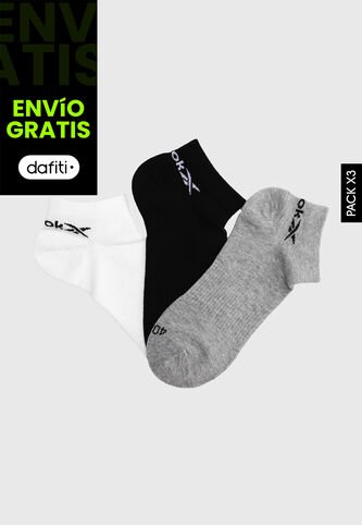 Medias X3 Negro-Blanco-Gris Reebok Reebok