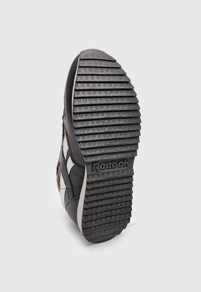 Tenis Lifestyle Negro-Gris-Naranja Reebok Classics Classic Leather Ripple