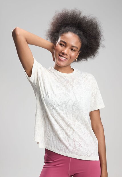 Camiseta Reebok Burnout Blanco