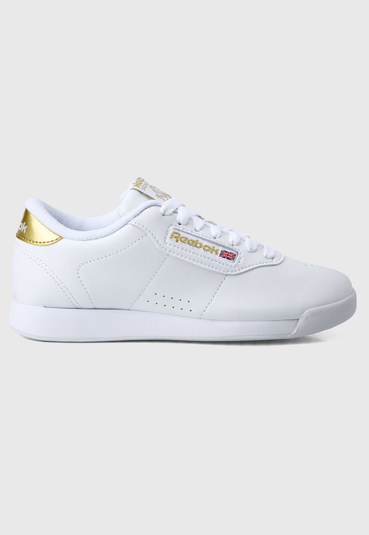 Reebok blancas y doradas on sale