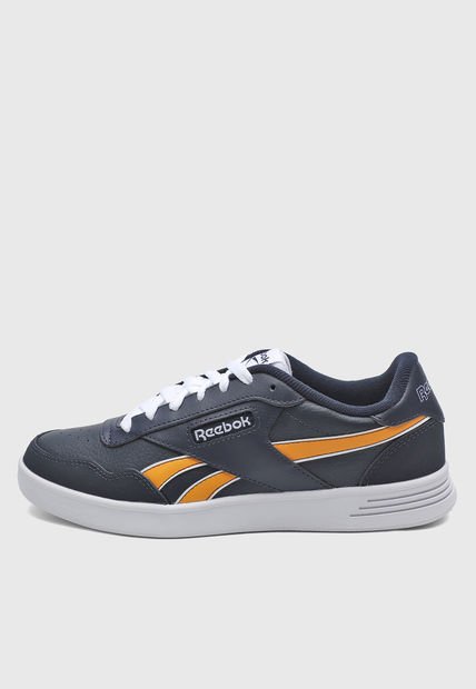 Tenis Lifestyle Azul Navy-Mostaza-Blanco Reebok Court Advance
