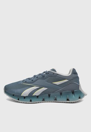Tenis Running Azul Petróleo-Gris-Verde Reebok Zig Dynamica 4