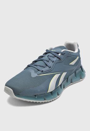 Tenis Running Azul Petróleo-Gris-Verde Reebok Zig Dynamica 4
