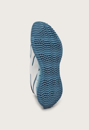 Tenis Running Blanco-Azul Petróleo-Coral Reebok Zig Dynamica 4