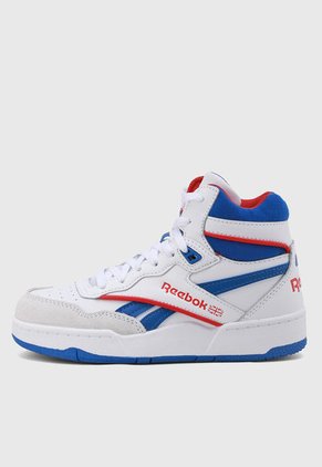 Tenis Lifestyle Blanco-Azul-Rojo Reebok Bb 4000 II Mid