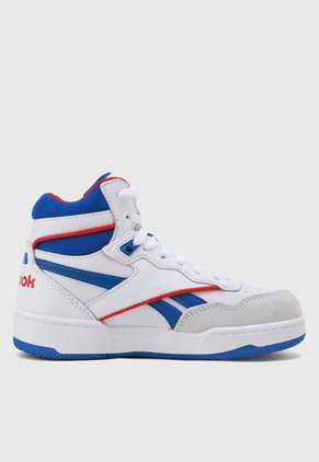 Tenis Lifestyle Blanco-Azul-Rojo Reebok Bb 4000 II Mid