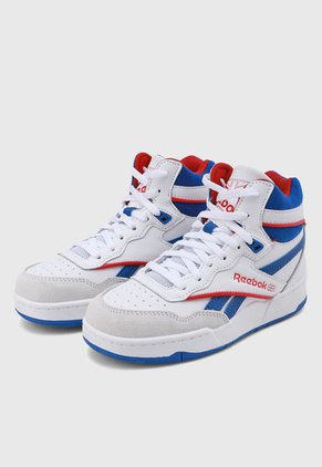 Tenis Lifestyle Blanco-Azul-Rojo Reebok Bb 4000 II Mid