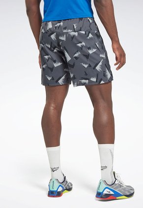 Pantaloneta Gris-Negro Reebok Graphic Speed 2.0