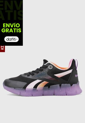 Tenis Running Reebok Zig N' Glow Elastic Lace Negro Reebok