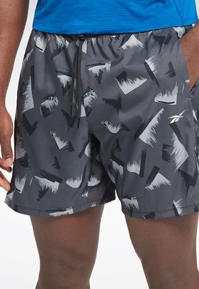 Pantaloneta Gris-Negro Reebok Graphic Speed 2.0