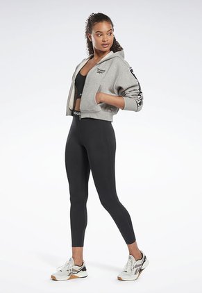 Leggings Negro-Blanco Reebok Ready Basic