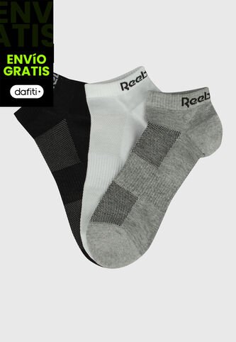 Medias X3 Blanco-Gris-Negro Reebok Foundation Reebok