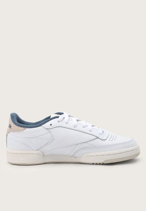 Tenis Lifestyle Blanco-Azul-Beige Reebok Classics Club C 85