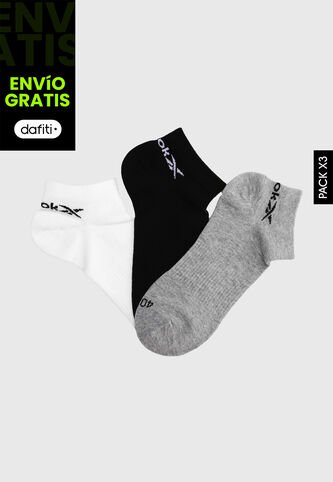 Medias X3 Negro-Blanco-Gris Reebok Reebok