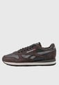 Tenis Lifestyle Negro-Marrón-Gris Reebok Classic Leather de Reebok
