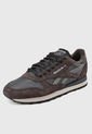 Tenis Lifestyle Negro-Marrón-Gris Reebok Classic Leather de Reebok
