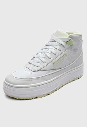 Tenis Lifestyle Reebok Club C Geo Mid Gris Claro