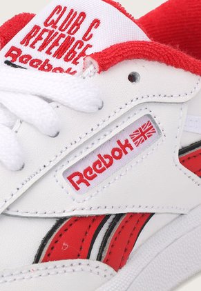 Tenis Lifestyle Blanco-Rojo-Negro Reebok Classics Club C Revenge