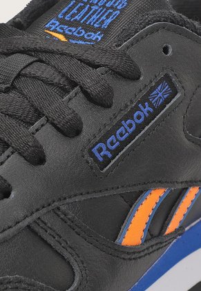 Tenis Lifestyle Negro-Azul-Naranja Reebok Classics Kids Classic Leather