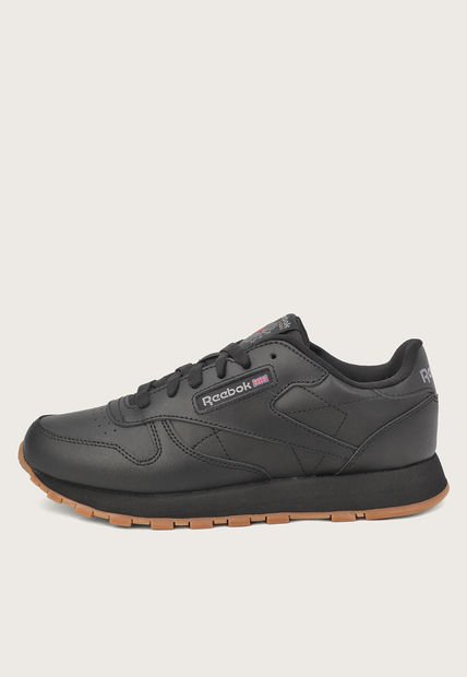 Tenis Lifestyle Negro-Miel Reebok Classics Classic Leather