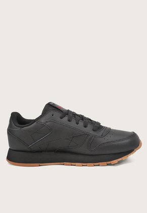 Tenis Lifestyle Negro-Miel Reebok Classics Classic Leather