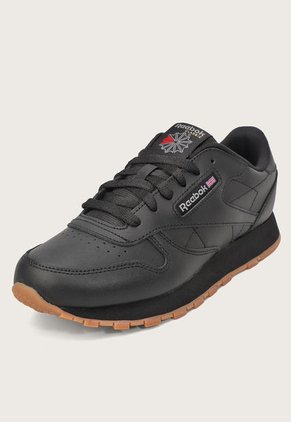 Tenis Lifestyle Negro-Miel Reebok Classics Classic Leather