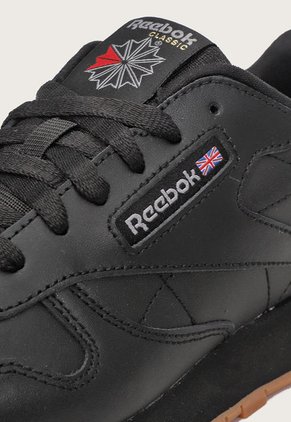 Tenis Lifestyle Negro-Miel Reebok Classics Classic Leather